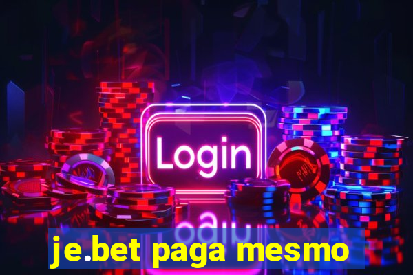 je.bet paga mesmo